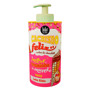 Lola Cosmetics, Cachinho Feliz per bambini, Cioccolato, Crema Acconciatura, Tenuta Flessibile, 480 g