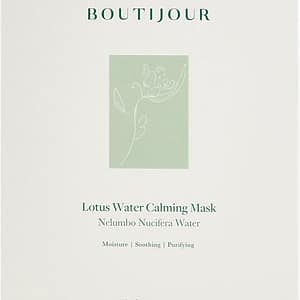 BOUTIJOUR Lotus Water maschera lenitiva in tessuto nutriente e idratante 5× 33 g