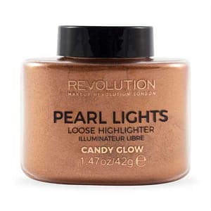 Makeup Revolution, Pearl Lights, polvere illuminante sfusa, Candy Glow, 25 g