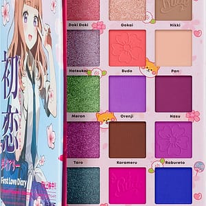 Rude Cosmetics Manga Collection Pigments & Shadows Palette di ombretti colore First Love Diary 22 g