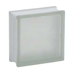 Mattone vetrocemento Dakota satinato bianco, 190x190x80mm (Confezione da 10 pezzi)