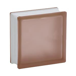 Mattone vetrocemento Dakota satinato rosa, 190x190x80mm (Confezione da 10 pezzi)