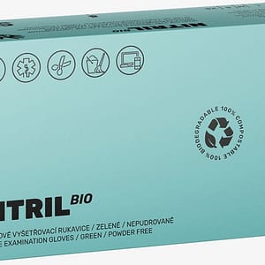 Espeon Nitril BIO Green guanti in nitrile senza polvere taglia S 2× 50 pezzi
