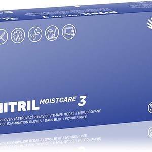 Espeon Nitril Moistcare3 Dark Blue guanti in nitrile senza polvere effetto idratante taglia S 2× 50 pezzi