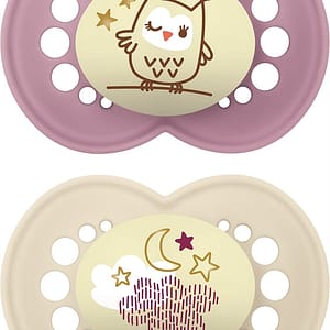 MAM Original Night 6mesi+ ciuccio bimba 2 pezzi