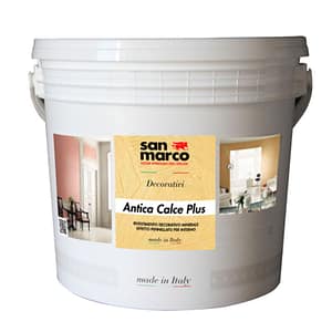 Pittura minerale Antica Calce Plus San Marco effetto pennellato per interni (Secchio 25Kg)