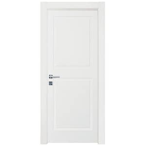 Porta a battente in legno bianco laccato Nusco Quadra 2B per interni