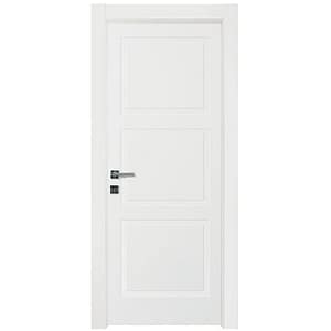 Porta a battente in legno bianco laccato Nusco Quadra 3B per interni