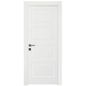 Porta a battente in legno bianco laccato Nusco Quadra 4B per interni