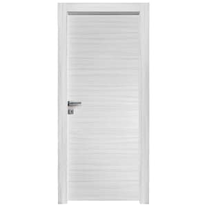 Porta a battente reversibile in legno Nusco Rever 2 palissandro bianco per interni