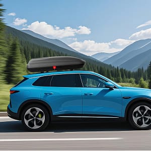 Costway Portapacchi da tetto con guscio rigido per auto con chiavi di sicurezza, Portapacchi da tetto da viaggio impermeabile Nero