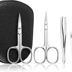 DuKaS Premium Line Solingen 112 Set per manicure + astuccio in pelle per uomo