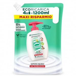 Vidal Sapone Liquido Ecoricarica 1200 Ml Antibatterico