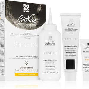 BioNike SHINE ON tinta permanente per capelli colore 3 castano scuro