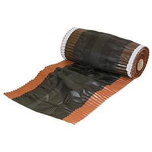 Sottocolmo Dakota in PP alluminio marrone, rotolo 390mmx5metri