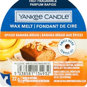 Yankee Candle Spiced Banana Bread cera per lampada aromatica 22 g