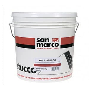 Stucco in pasta San Marco Wall per rasature sottili muri interni (Secchio 20Kg)