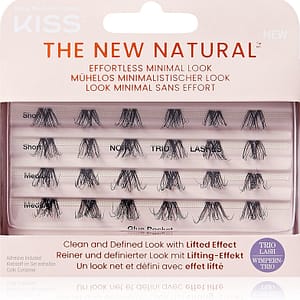 KISS The New Natural Effortless Minimal Look ciglia finte monociuffo senza nodo Trio 02 24 pezzi