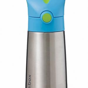 B.Box Thermos thermos con cannuccia Blue 350 ml