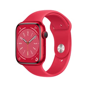 Watch Series 8 OLED 45 mm – Cassa in alluminio – GPS rosso – Bracciale Sport – Rosso – nuovo