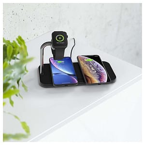 CARICABATTERIE A INDUZIONE PER OROLOGI E DISPOSITIVI DOPPI – RICARICA RAPIDA QI 20W ZENS – nuovo