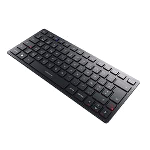 CHERRY KW 9200 MINI USB + RF Wireless + Bluetooth AZERTY Tastiera belga Nero – nuovo