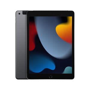 iPad di 9a generazione 10,2  (2021), 256 GB - Wifi + Cellulare - Grigio Sidel - Ricondizionato - Buono stato