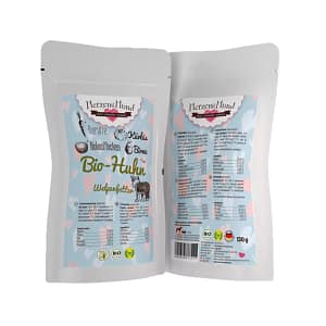 Herzens Hund Pollo Biologico con Carota Bio per Cucciolo – 130 g
