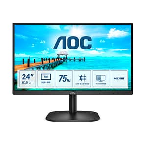 AOC B2 24B2XHM2 PC a schermo piatto 60,5 cm (23,8 ) 1920 x 1080 pixel Full HD LCD Nero – nuovo