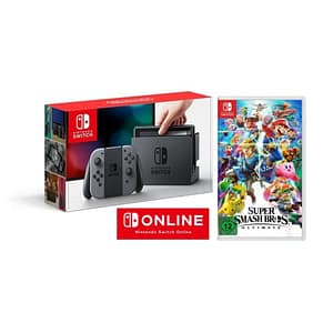 Switch + Super Smash Bros. Ultimate + 3 mesi di gioco online console portatile 15,8 cm (6.2 ) 32 GB Wifi, Grigio - Ricondizionato - Buono stato