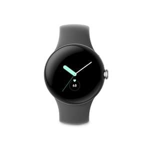 Google Pixel Watch AMOLED 41 mm Digital Touchscreen 4G Silver Wifi GPS (satellite), nero – nuovo