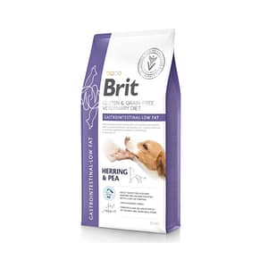 Brit Veterinary Diet Gastrointestinal Low Fat Aringa e Piselli per Cani – 2 Kg