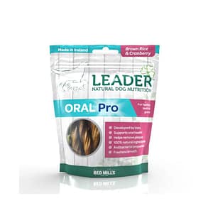 Leader Oral Pro Dental Sticks Riso Integrale e Mirtilli per Cani – 130 g