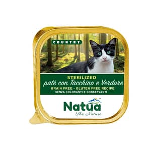 Natua Country Sterilized Tacchino per Gatti – 100 g, 12 pezzi