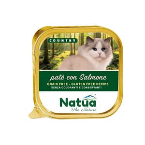Natua Country Salmone per Gatti – 100 g, 12 pezzi