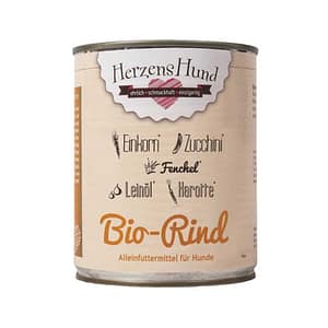 Herzens Hund Manzo Biologico con Verdure Bio Umido per Cani – 800 g