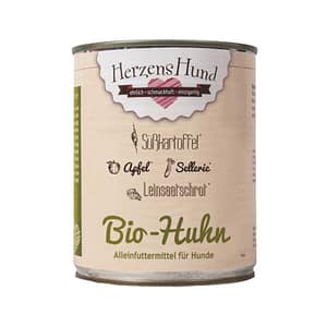Herzens Hund Pollo Biologico con Verdure Bio Umido per Cani – 800 g