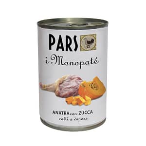 Pars Monopaté Anatra e Zucca per Cani e Gatti – 395 g, 12 pezzi