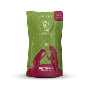Herrmann’s Classic Cervo Bio con Patate Dolci per Cani – 130 g, Singola