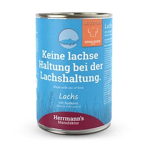 Herrmann’s Selection Salmone con Albicocca per Cani – 400 g, 12 pezzi