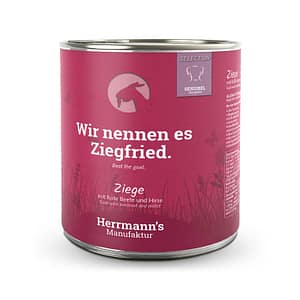 Herrmann’s Selection Capra con Barbabietola e Miglio per Cani – 800 g, 12 pezzi