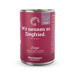 Herrmann’s Selection Capra con Barbabietola e Miglio per Cani – 400 g, 12 pezzi