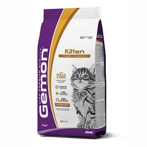 Gemon Kitten con Pollo e Riso per Gattini – 2 Kg