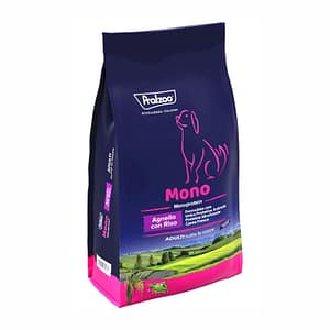 Pralzoo Mono Adulti Agnello e Riso per Cani – 2 Kg, Singola