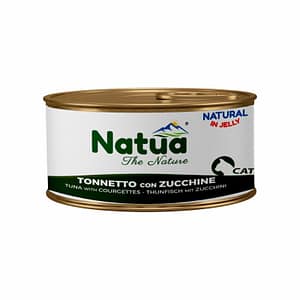 Natua Natural Jelly Tonnetto e Zucchine per Gatti – 85 g, Singola