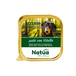 Natua Country Vitello per Cani – 100 g, 12 pezzi
