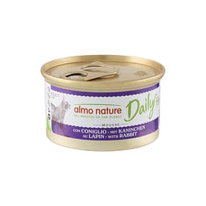 Almo Nature Daily Mousse con Coniglio per Gatti 85gr – 85 g, 6 pezzi