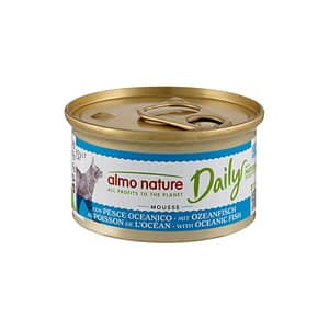 Almo Nature Daily Mousse con Pesce Oceanico per Gatti 85gr – 85 g, 6 pezzi