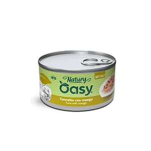 Oasy Natury Soft Jelly con Tonnetto e Mango per Gatti 85g – 85 g, 12 pezzi