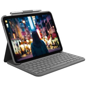 Logitech Slim Folio Grigio Bluetooth AZERTY Francese – nuovo